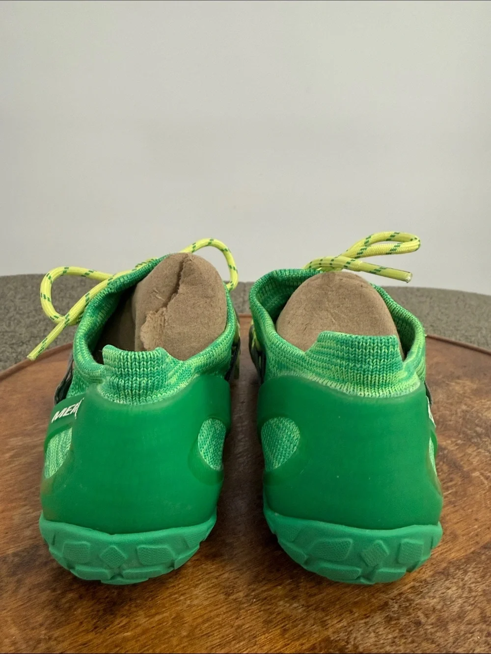 Merrell Shoes Wm 8.5 Sunny Lime Beetle Barefoot Trail Green Yellow Vibram